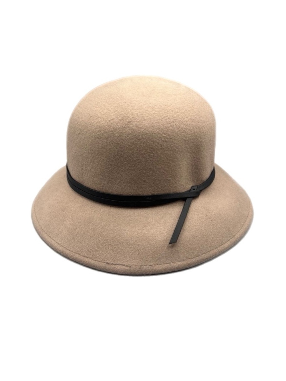 A New Day Women’s Brushed Wool Bowler Hat Beige Cloche Bucket Hat
